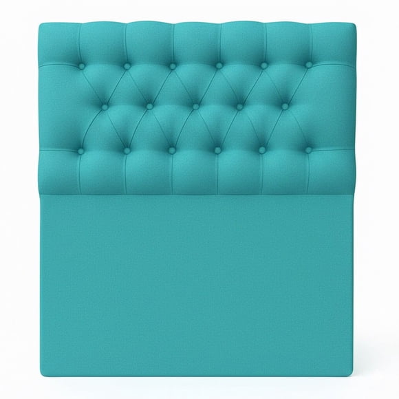 Respaldo Capitone Color Turquesa 1 5 Plaza Premium