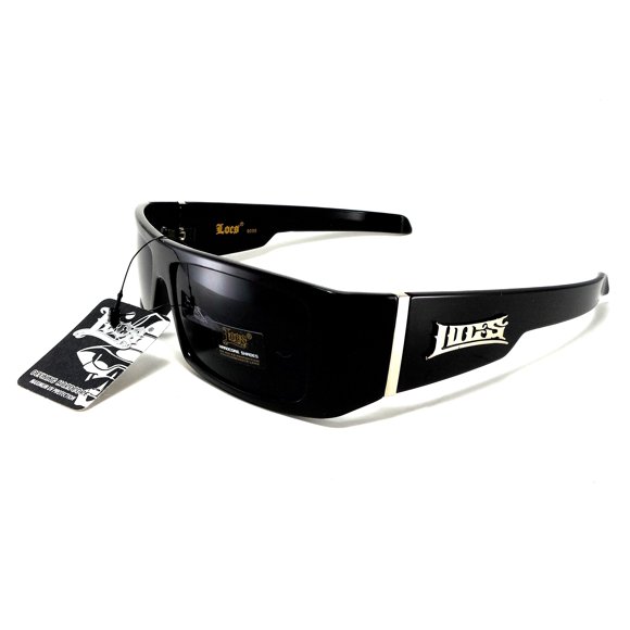 Anteojos de Sol MODA Locs Hardcore Gangster Thug Biker Negro Lc59