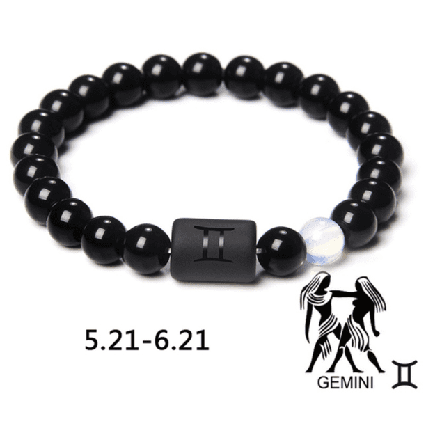 Unique 12-Constellation Stone Beads Bracelet - Perfect Gift for Leo, Taurus, Capricorn & Libra Lovers!