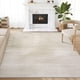 thumbnail image 1 of Alfombra de área Abani 61 x 91 cm beige con patrón geométrico zen, 1 of 9