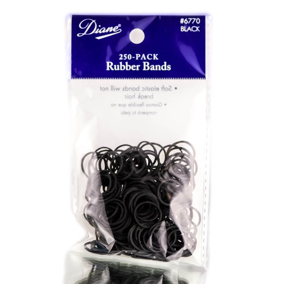 Bandas elásticas Diane Rubber Soft Black, paquete de 250