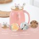 thumbnail image 2 of Taza de té BignoseDeer Kawaii con bonito gato, de cerámica, 380 ml, con infusor, 2 of 8