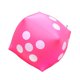 thumbnail image 1 of Dados Inflables Gigantes Para Juegos, Accesorios Para Juegos Amplios, Recuerdos De Fiesta, Fiesta En La Piscina, Color Rosa, 1 of 5