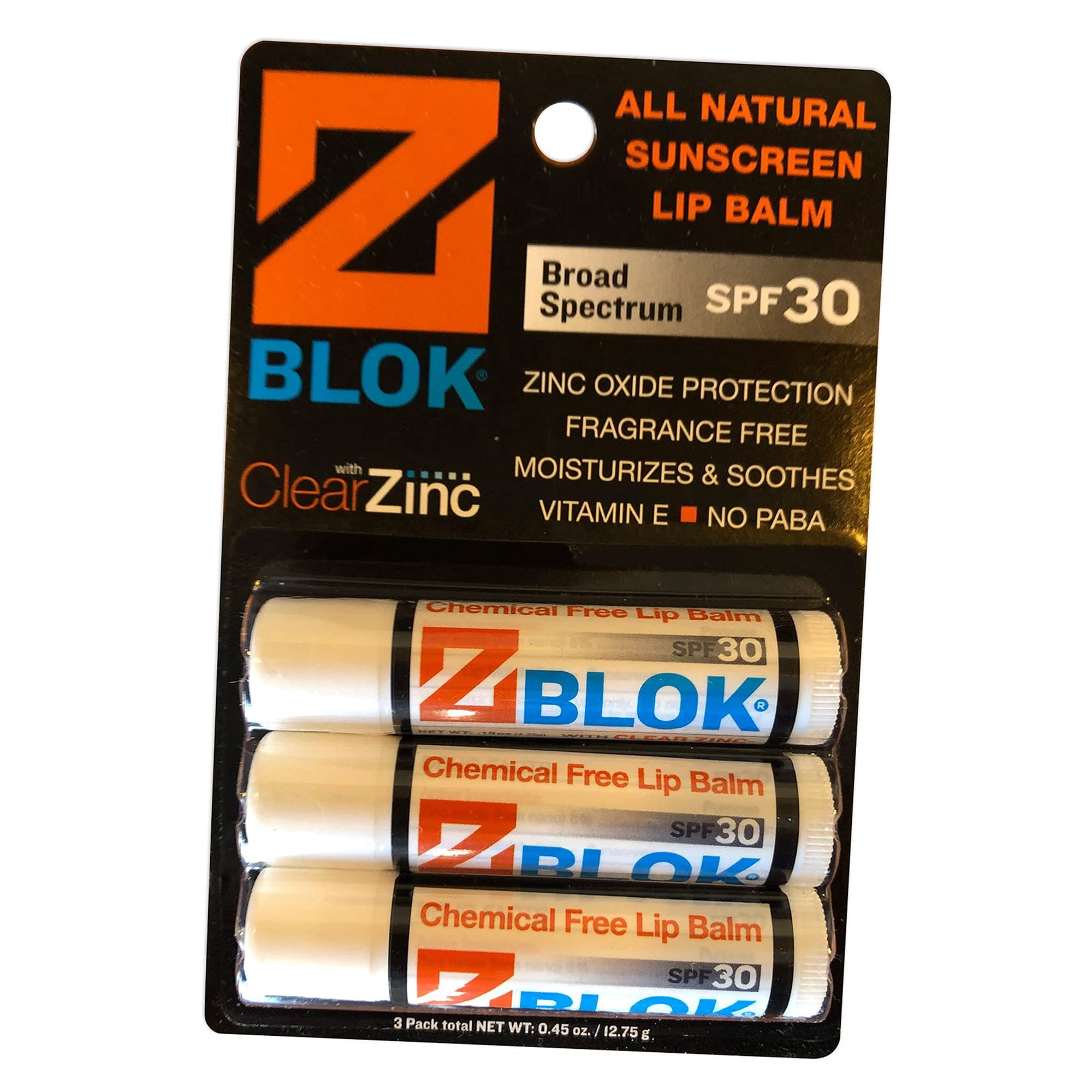 Z Blok - Bálsamo Labial Y Protector Solar Spf 30 A Base De Minerales A Base De Agua