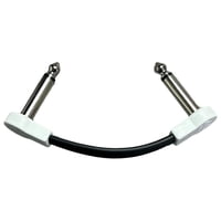 Magideal - Cable De Coión Para Guitarra Eléctrica Cable De Instrumento De Bajo 4 Ts Conector Ts De Ángulo Recto Cables De Coión De Guitarra Cable De 10Cm Blanco