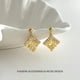 thumbnail image 1 of Diamond Shape CZ Geometric Metal Stud Earrings for Women, Light Luxury Elegant Jewelry, 1 of 2