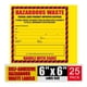 thumbnail image 2 of Etiqueta de Residuos Peligrosos Safety Supply Mart 15 cm (paquete de 25), 2 of 6