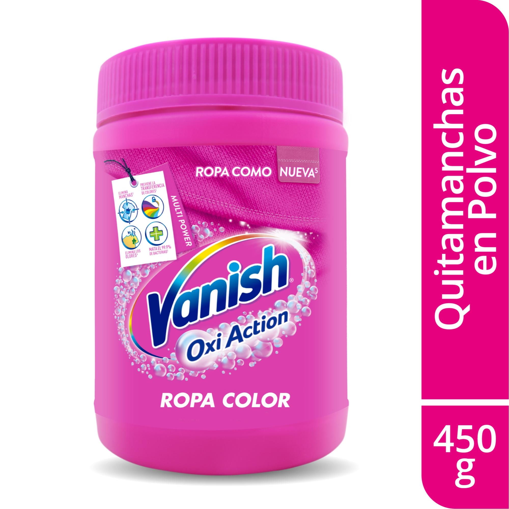 Quitamanchas Polvo Ropa Color Frasco 450 g Vanish