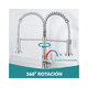 thumbnail image 2 of Llave Monomando Belug Lavaplatos Cocina Grifo Flexible Plateado Plateado Brillante, 2 of 5