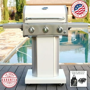 Kenmore - Parrilla A Gas 3 Quemadores - Color Blanco