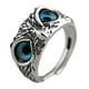 thumbnail image 3 of Demon Eye Owl Anillos Retro Elegante Anillo Llamativo Para Pareja Amantes Hombres Mujeres Azul, 3 of 5