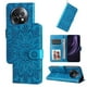 thumbnail image 4 of Funda tipo cartera FOXDOCK para Realme 13 Plus 5G , diseño girasol en relieve, cuero PU, cierre magnético, soporte y tarjetero, 4 of 5