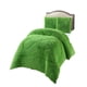 thumbnail image 1 of Cobertores De Peludos Con Chiporro Plaza Y Media 180x200cm Verde, 1 of 3