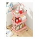 thumbnail image 3 of Carro Estante Organizador Multiuso Con 3 Niveles con Ruedas Rosado, 3 of 3