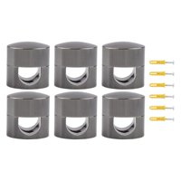 Magideal - 6 Piezas Ganchos De Techo Modernos Gancho Para Cables Oficina Fácil Instalación Hardware De Montaje Hogar Para Enchufe Organizador De Cables Colgante Negro