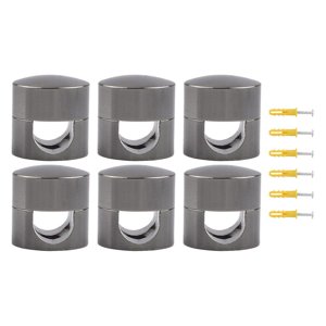 Magideal - 6 Piezas Ganchos De Techo Modernos Gancho Para Cables Oficina Fácil Instalación Hardware De Montaje Hogar Para Enchufe Organizador De Cables Colgante Negro