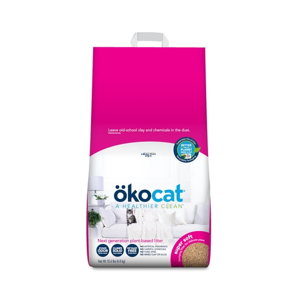 Arena para Gatos ÖKOCAT Súper Suave de Madera Sin Fragancia 4.8 kg