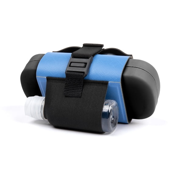Estuche portátil para lentes de contacto Oplee para viaje con espejo azul