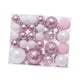 thumbnail image 1 of 46 Bolas Navideñas Para Hacer Tú Mismo, Adornos Para árbol De Navidad Para Bodas, Compromisos, Interiores, Con Purpurina Rosa, 1 of 3