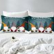 thumbnail image 5 of Xmas Bedding Sets Scandinavian Christmas Santa Gnomes Comforter Cover Snowing Santa Claus Bedding Sets for Kids Boys Girls Romantic Candlelight Quilt Cover 3 Pieces Queen Size, 5 of 5
