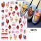 thumbnail image 1 of Evil Eye Snake Heart Nail Art Stickers, 3D Self Adhesive Flame Cute Animal Nail Art Decals Nail Decoration Accessories For Nail Art DIY, 1 of 3