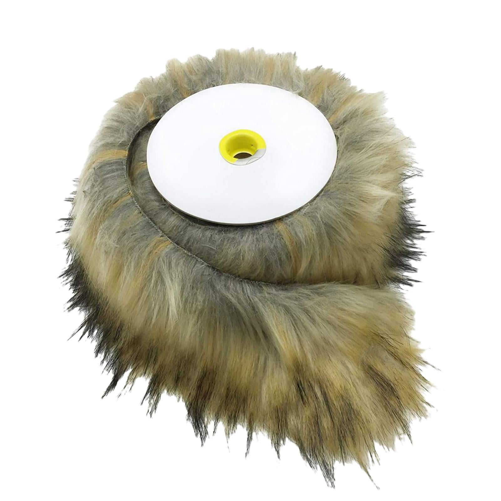 Bothyi - Shaggy Fur Fabric Cut Handcrafts Para Patchwork Decor Craft Sofá Alfombra Beige