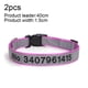 thumbnail image 2 of Collares reflectantes personalizados para perros, grabados a medida con nombre y número de teléfono, ajustables., 2 of 5