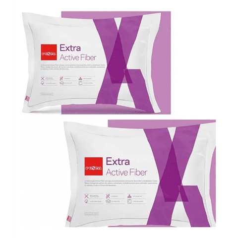 Pack 2 Almohadas Rosen Extra Active Fiber 50 X 70 Americana