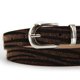 thumbnail image 2 of Cinturón mujer pasador metálico angosto casual chocolate Talla Única, 2 of 4