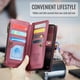 thumbnail image 4 of CaseMe Funda de Cuero para Samsung Galaxy A56 6.7" Tipo Billetera [Bloqueo RFID] con Ranura para Billetes con Zíper y 10 Tarjeteros, Correa de Hombro Magnética de Cuero PU Suave para Samsung Galaxy A, 4 of 13