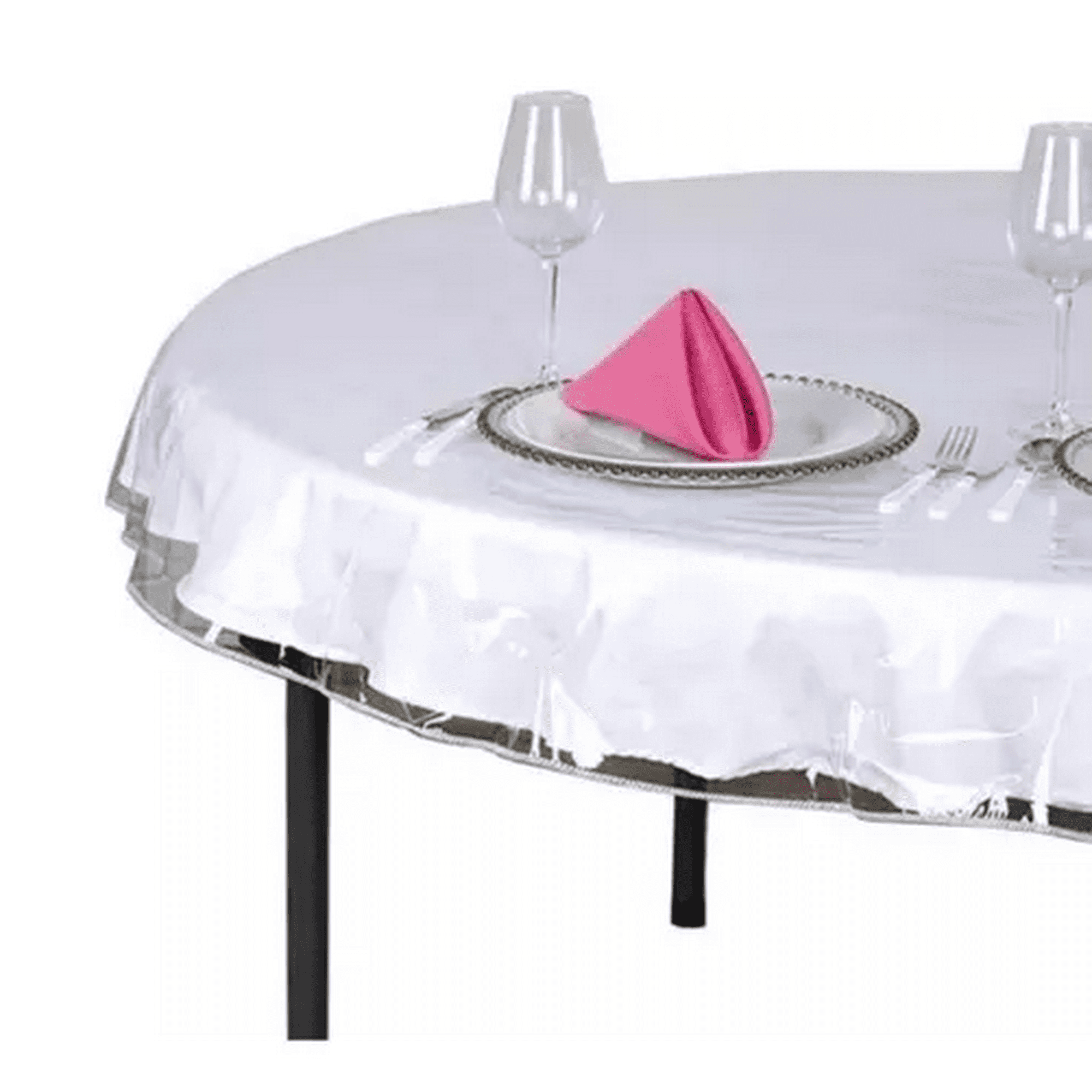 Genérico - Protector Mantel Redondo 160 Transparente