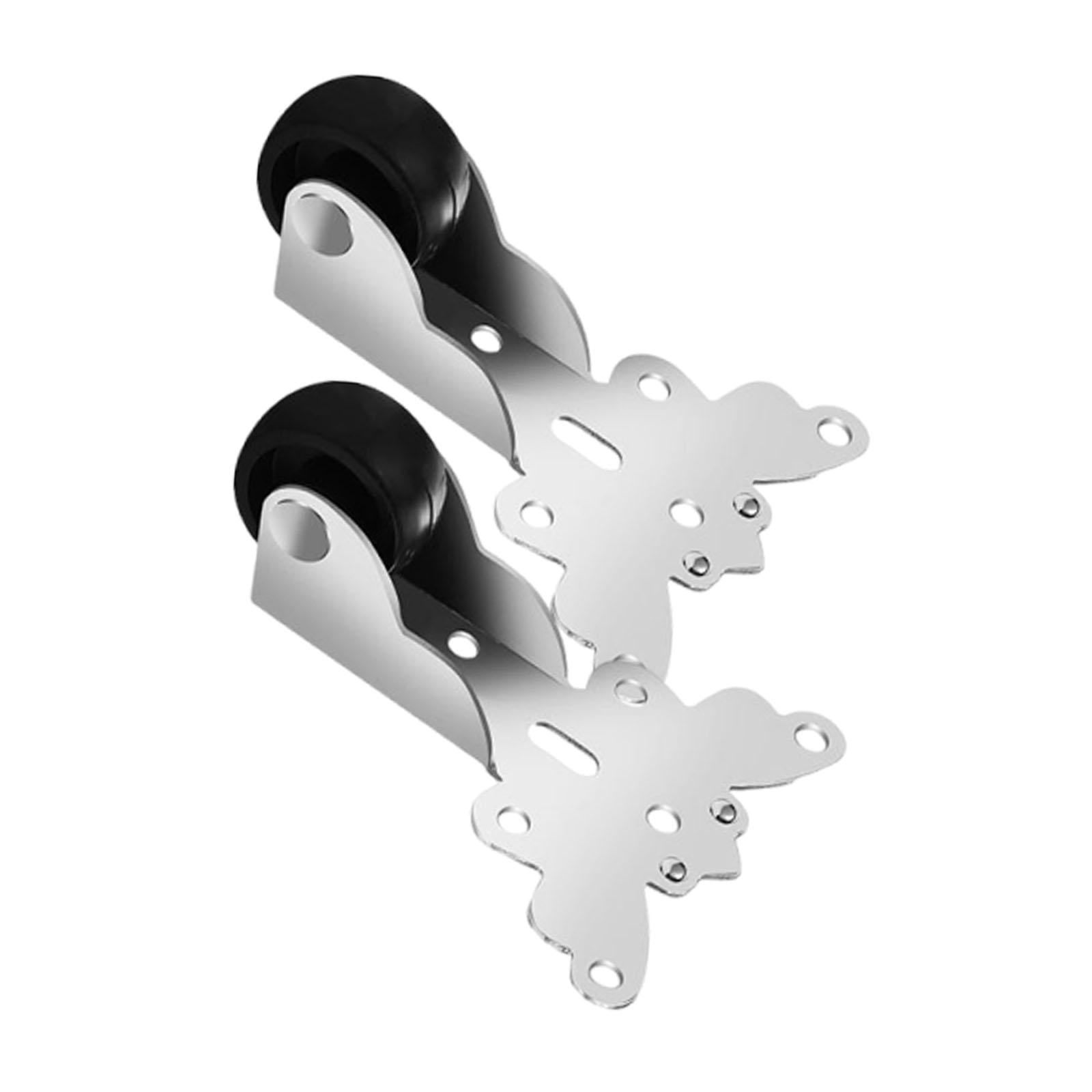 Ioensy - 2 Ruedas Giratorias Direccionales Resistentes Al Desgaste Para Puertas Corredizas Lisas