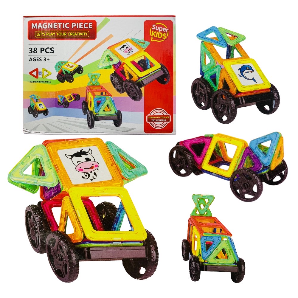 N-Ofertas - Juego Magnético Bloques De Construcción Didáctico 38 Pcs