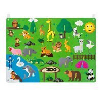 Bothyi - Tablero De Historias De Fieltro Para Colgar En La Pared, Interactivo, Para Preescolar, Guardería, Zoológico