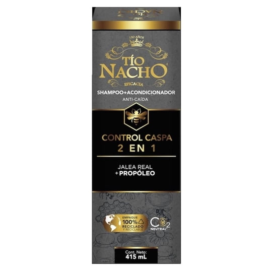 Shampoo + Acondicionador Control Caspa 2 En 1 415 ml Tio Nacho