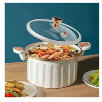 Genérico - Olla Micropresurizada De 10 Litros 28 Cm Resistente Al Calor Beige