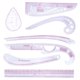 thumbnail image 3 of 7pcs regla de moda conjunto francés curva métrica reglas para la costura costura diy, 3 of 5