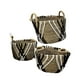 thumbnail image 3 of Pack 3 Canasto Macetero Fibra Cuerdas Blancas Y Negras, 3 of 4