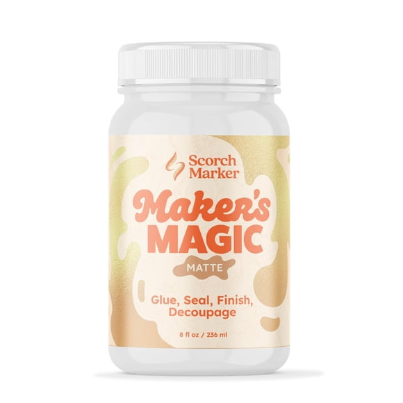 Pegamento para manualidades y sellador Maker's Magic Matte Scorch Marker 236 ml