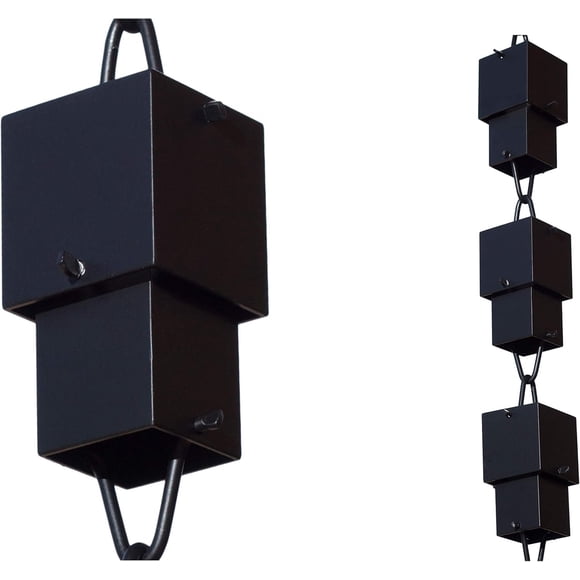 Cadenas de lluvia Monarch 260 cm Aluminio negro