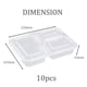 thumbnail image 4 of 10 recipientes desechables para preparar comidas, aptos para microondas, 3 compartimentos, transparentes., 4 of 5