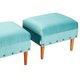 thumbnail image 3 of Set Poufs Provenza Tachas Felpa 04Turquesa, 3 of 5