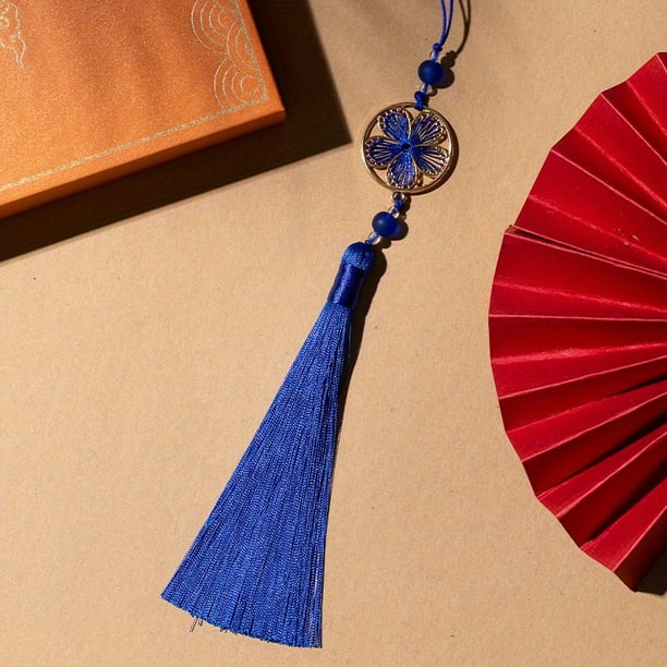 1pc Chinese Knot Silk Tassel Pendant - Lucky Happy Symbol for Home Decor DIY Craft & Oriental Mystic New Year Decor