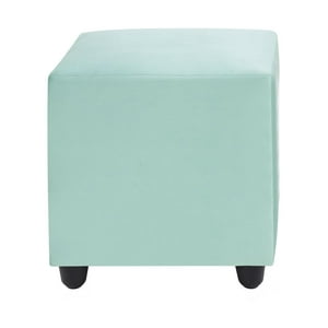 Bodevir - Pouf Cali 1C Felpa 30 Verde Agua