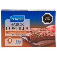 Caldo Sabor Costilla (8 Tabletas) Caja 88 G Lider