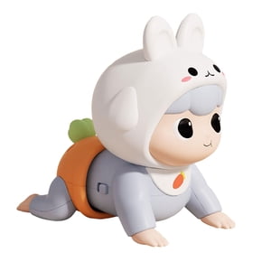 Bothyi - Juguete De Bebé Gateando Con Música Juguete De Muñeca De Canto Eléctrico Para Niños Pequeños Azul