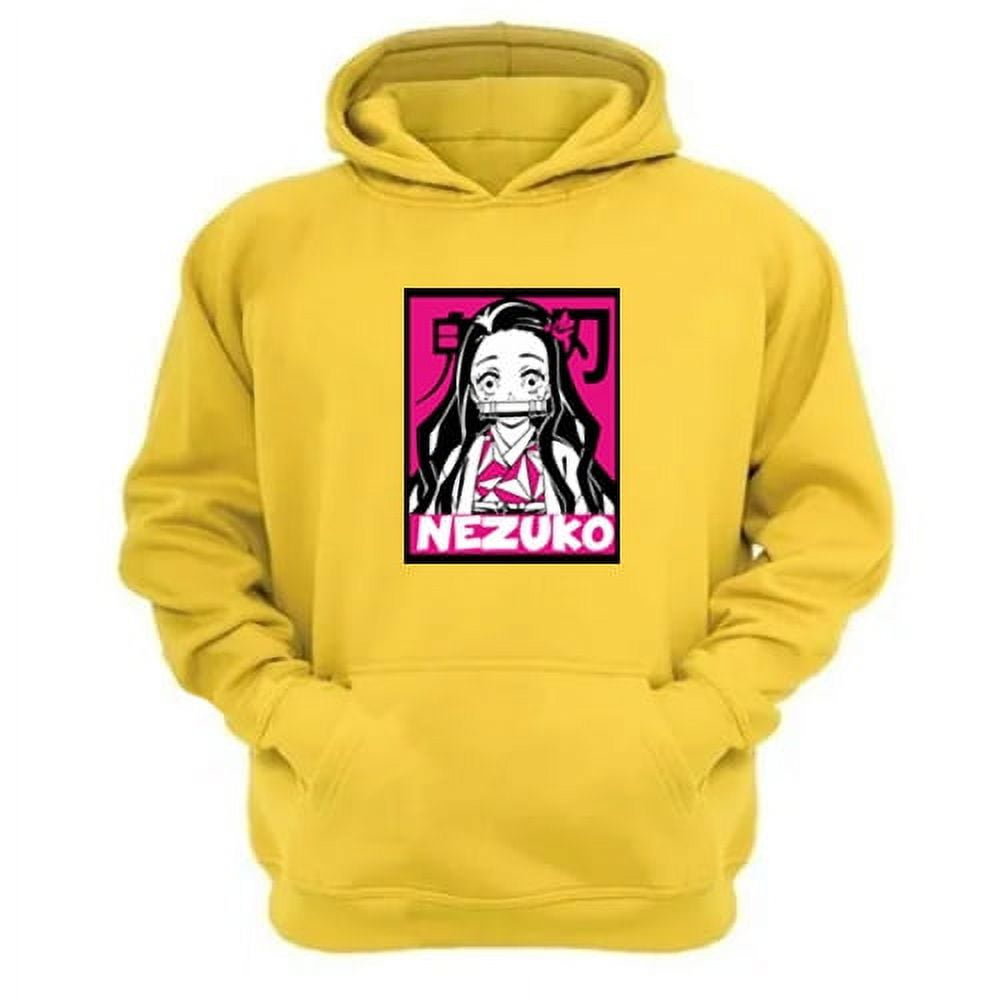 Genérico - Polerón Canguro Nezuko Amarillo Talla Xl Unisex