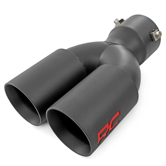 Punta de Escape Rough Country 2.5-3" Acero Inoxidable Negro