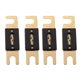 thumbnail image 1 of 4 unids universales 200amp anl chapado en oro fusibles de hoja plana para coche auto vehículo, 1 of 5