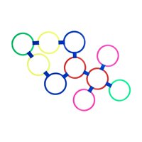 Ioensy - Juego De Anillos De Velocidad Deportivos De 10 Piezas Para Deportes Fitness Agilidad Entrenamiento De Pies 38Cm